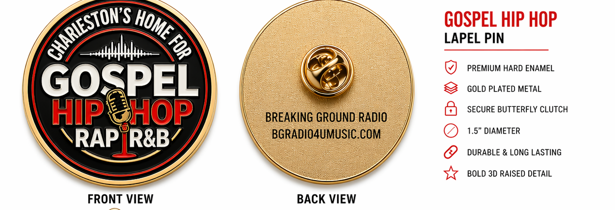 Gospel Hip Hop Lapel Pin